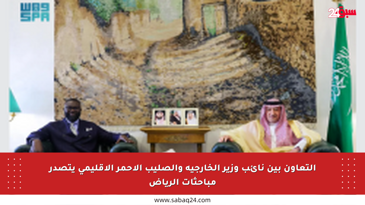 التعاون بين نائب وزير الخارجية والصليب الأحمر الإقليمي يتصدر مباحثات الرياض
